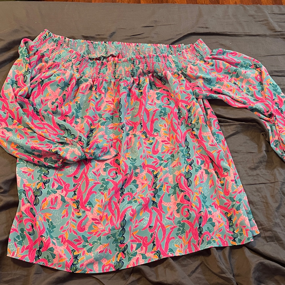 Lilly Pulitzer Off-Shoulder Top, XL